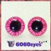 1 Pair  Hand Painted Red Tiger Eyes Cat Eyes Safety Eyes Plastic Eyes